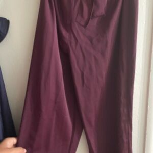 Boohoo Deep Burgundy Trousers